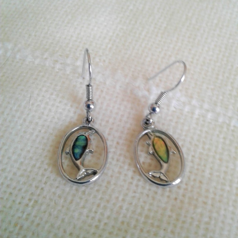 Dolphin Earrings for Pierced Ears